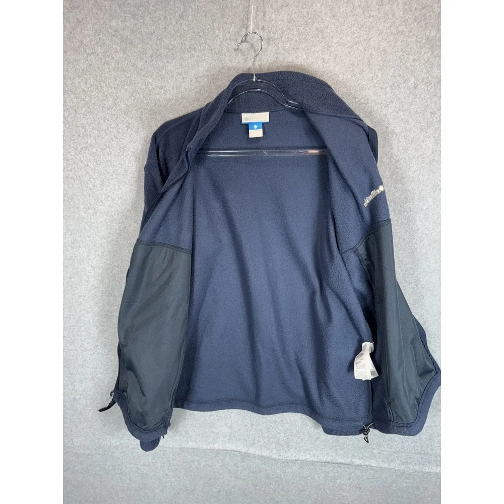 Columbia‎ Jacket Mens Large Full Zip Fleece Outdoor Hiking Lightweight WM6113